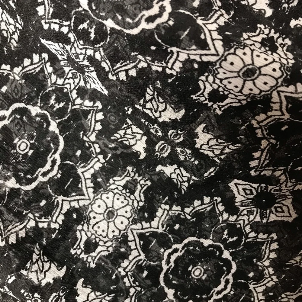 Black‎ White Print Wrap Scarf Sarong